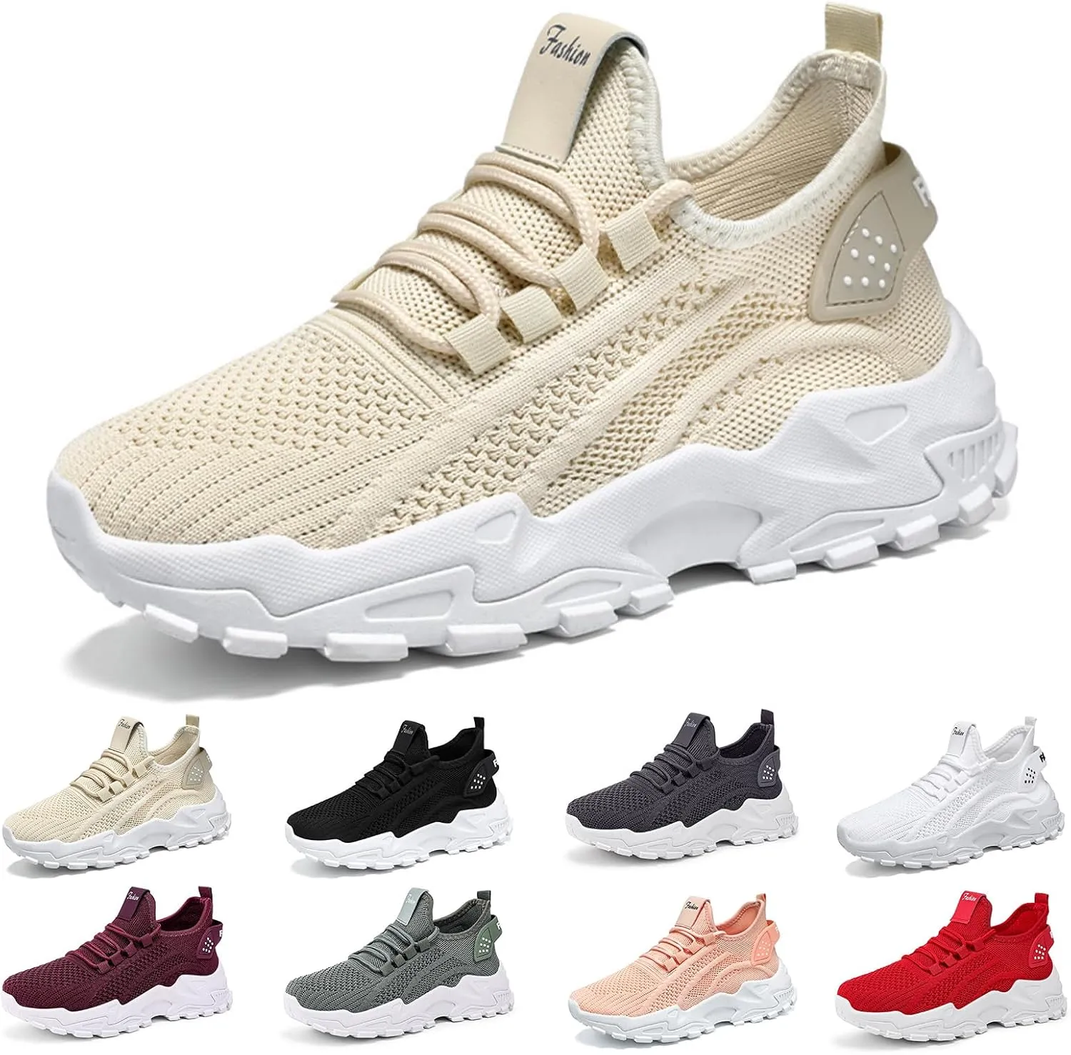 Womens Running Shoes Slip-On Walking Tennis Sneakers Non Slip Ultra Light Breathable Casual Sneakers Comfort Soft Sole Mesh Athletic Sports Shoes