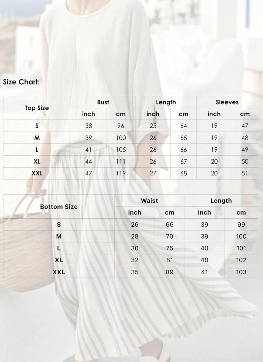 Women's Skirt Sets 2025 Summer Crewneck Long Sleeve Top Elastic Waist Striped Maxi Dress Two Piece Sets with Pockets