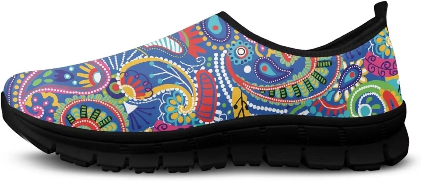 Women's Slip-On Sneakers Casual Hiking Non-Slip Comfortable Workout Shoes Walking Tennis Holiday Sneakers Cycling Lightweight Sneakers Black US Size 5.5-11.5