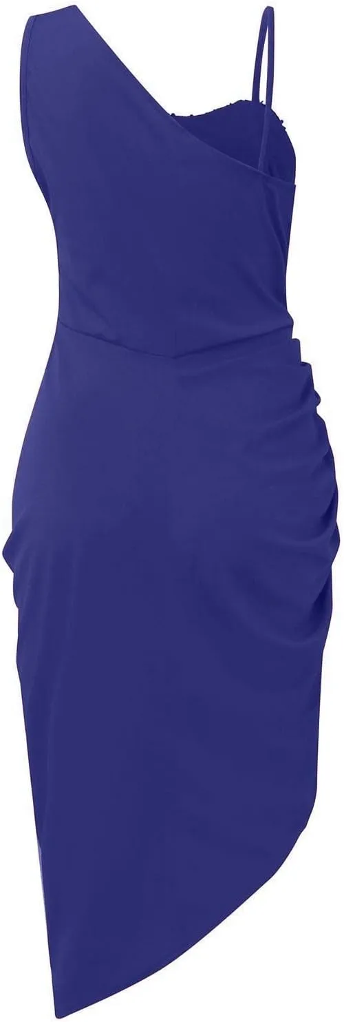 Women's Summer Sleeveless Split Sexy Sequins Prom Club Cocktail Dress