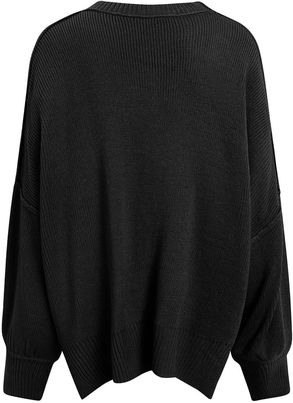 Womens Sweaters Chunky Knit Solid Color Crew Neck Long Sleeve Casual Lightweight Soft Jumper Tops