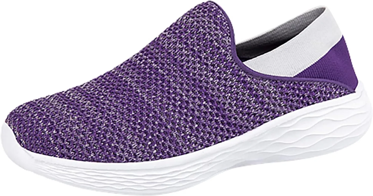 Womens Tennis Shoes Size 11 Wide Width Slip On Walking Shoes for Senior Women Comfortable Casual Shoes for Women Size 5.5 Womens Sneakers Size 11 Wide Width Zapatos para Mujer Comodos De Fiesta