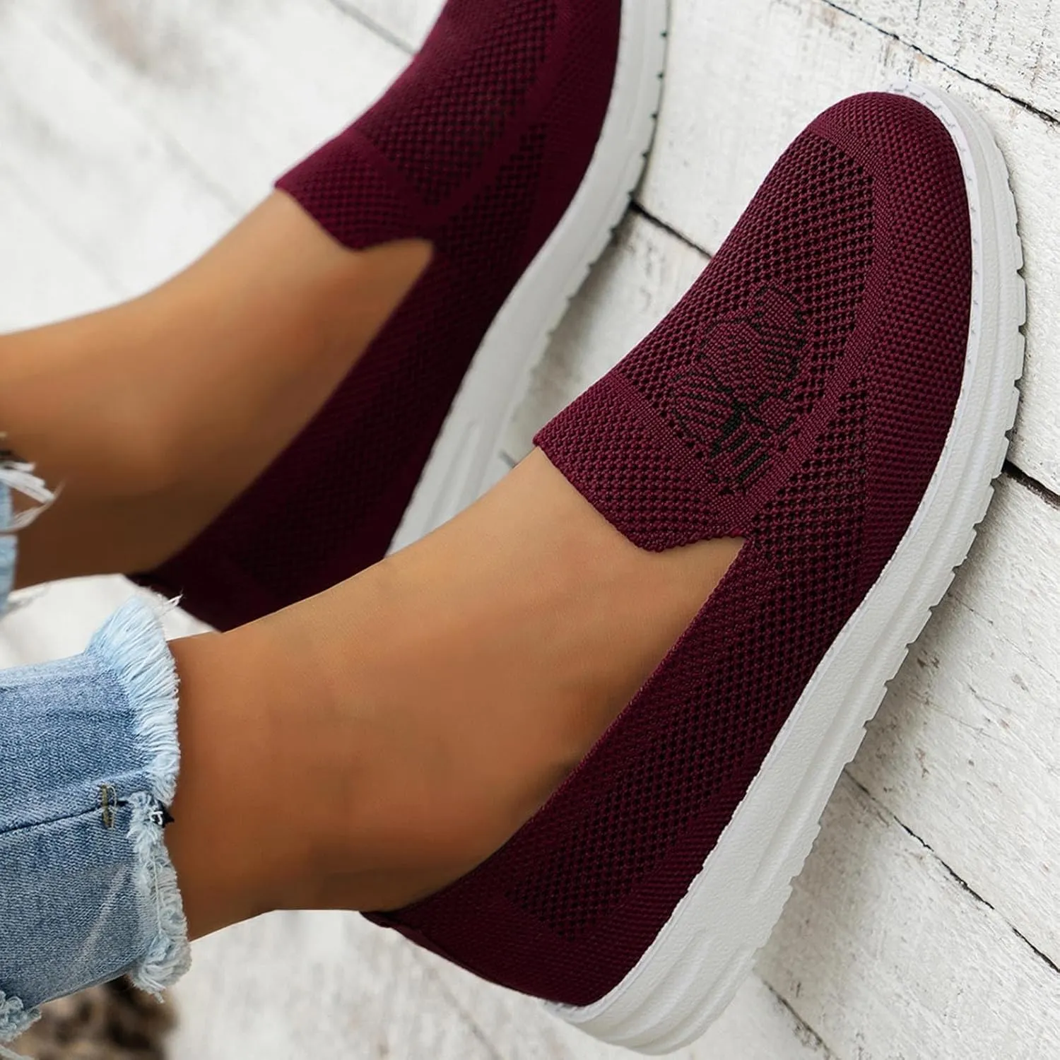 Womens Walking Shoes Slip On Arch Support Zapatos De Trabajo para Mujeres Confortables Black and White Gym Shoes Women Womens White Platform Sneakers Womens Shoes Casual Slip Ons Mules