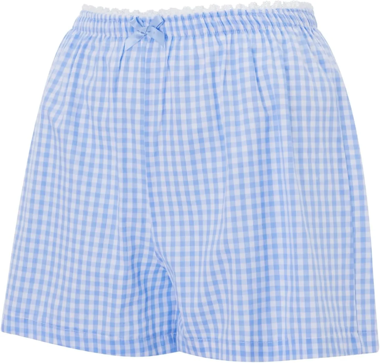 Y2k Short Pajama Bottoms Women Pj Boxers Elastic Low Waist Lounge Stripe Plaid Sleep Shorts Summer Vacation Shorts