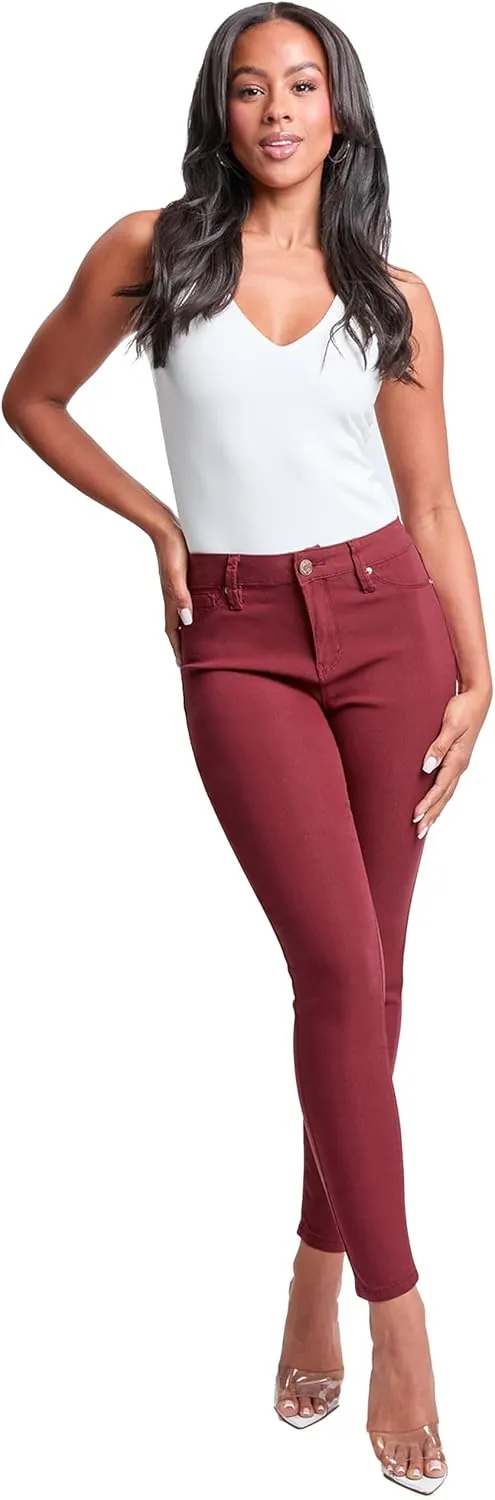 YMI Women's Hyperstretch Mid-Rise Skinny Jeans