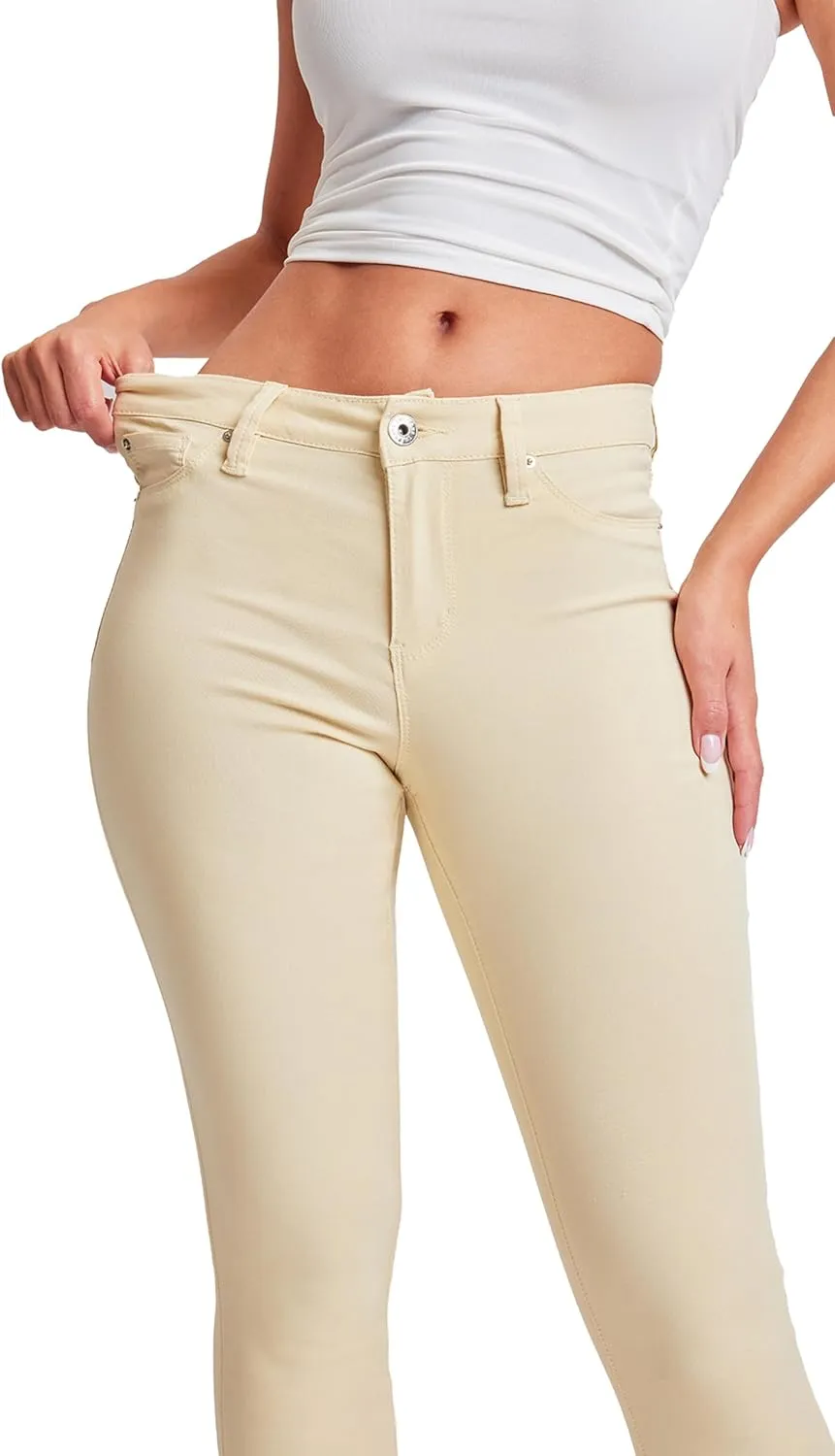 YMI Women's Hyperstretch Mid-Rise Skinny Jeans