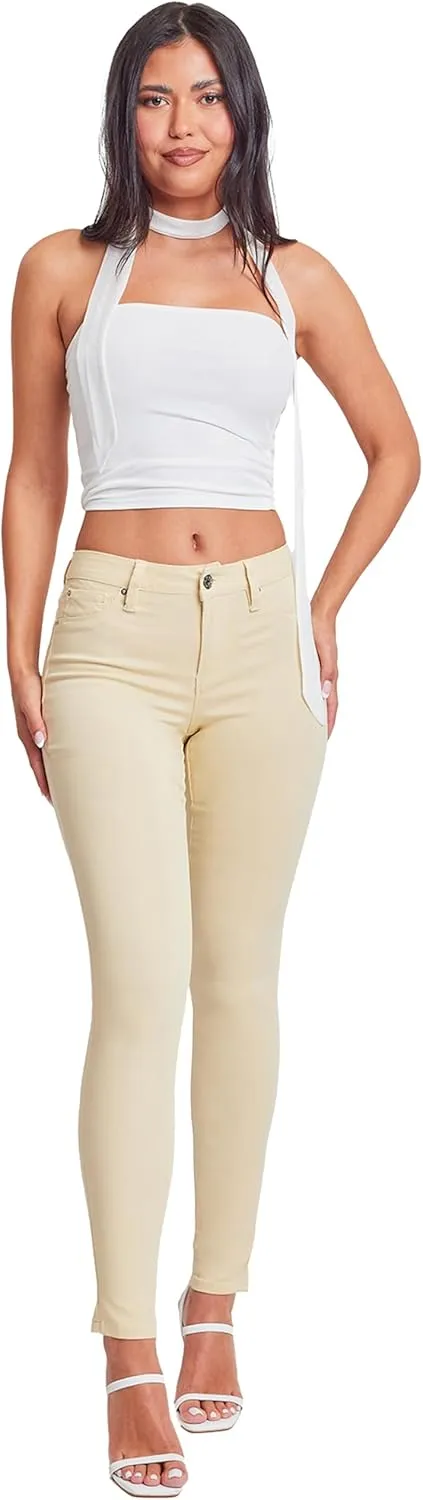 YMI Women's Hyperstretch Mid-Rise Skinny Jeans