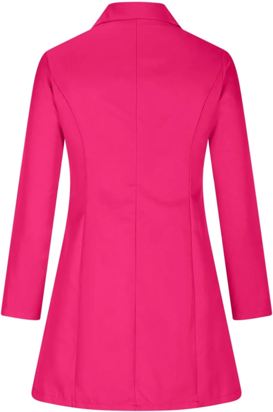 YRAETENM Trench Coat for Women 2024 Double Breasted Long Sleeve Work Office Blazers Casual Turn down Collar Dress Coats