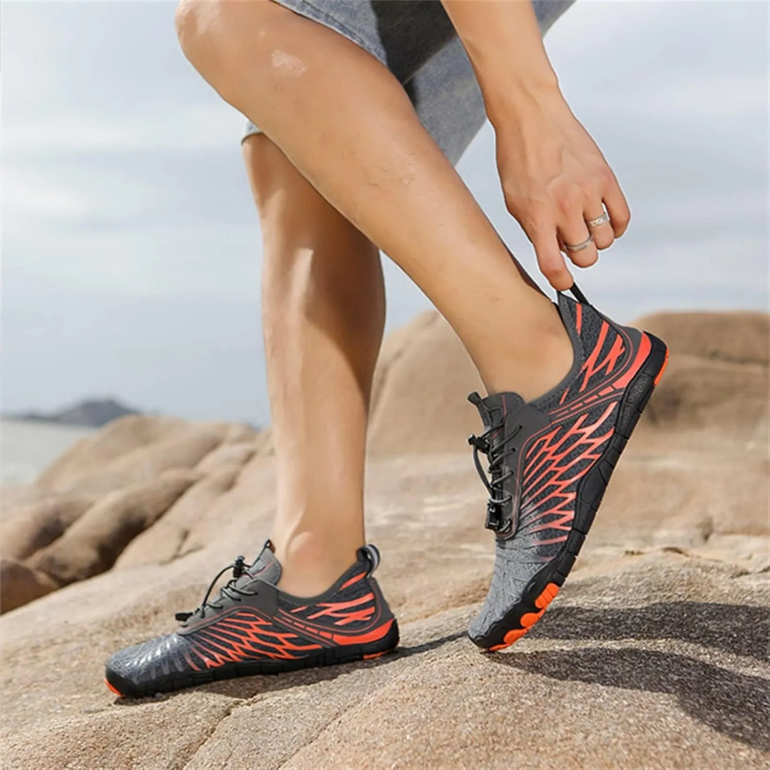 ZWRXW Footwear Barefoot Womens, Hike Shoes Footwear - Healthy & Non-Slip Barefoot Shoe Unisex, Hiking Shoe, Wide Width Fashion Sneaker